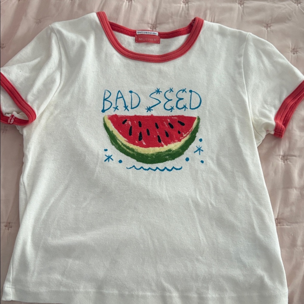 Mother Brand The Itty Bitty Cotton Graphic Baby Tee - Picture 4 of 5